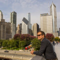 What street is chicago's magnificent mile a shopping district on?